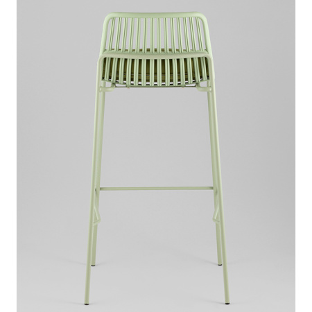 Стул барный Louran с подушкой зелёный Stool Group D-012H-75 green