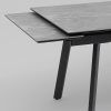 Стол Тайл 140-200х85 см керамика Larka Grey подстолье антрацит Stool Group AV 2126-1400/800-170110-7016T