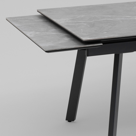 Стол Тайл 140-200х85 см керамика Larka Grey подстолье антрацит Stool Group AV 2126-1400/800-170110-7016T