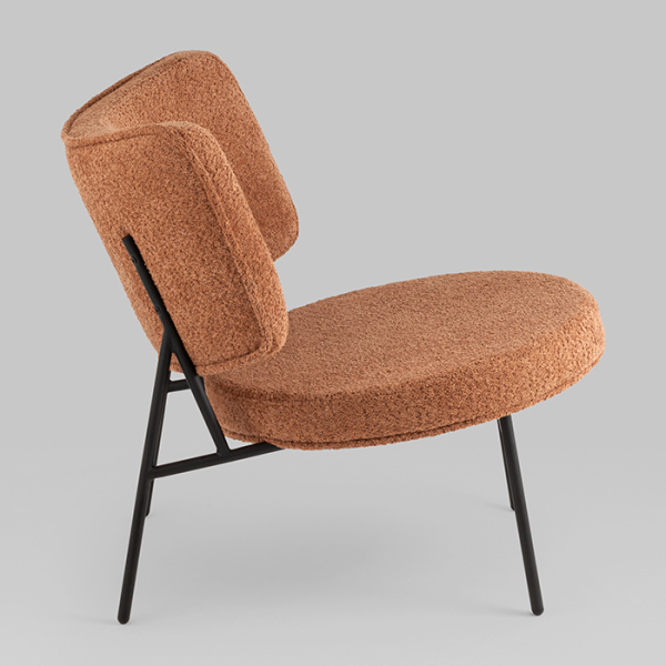 Кресло District Lounge букле терракотовый Stool Group LV-101-S493-01