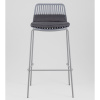 Стул барный Louran с подушкой серый Stool Group D-012H-75 grey