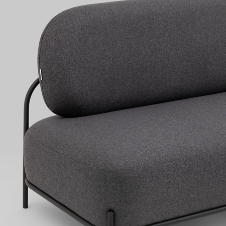 Диван Стоун рогожка тёмно-серый Stool Group vd-dv-stone-f68