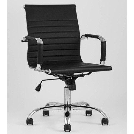 Кресло офисное TopChairs City чёрный Stool Group D-101 black