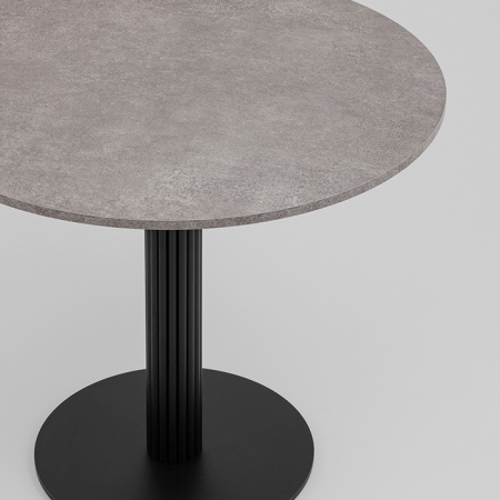 Стол круглый Фризбин D90 Сегни темный основание черное Stool Group AV 1324-900-C317CB-9005