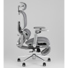 Кресло офисное TopChairs Prodigy с оттоманкой серый Stool Group D-566-1 grey