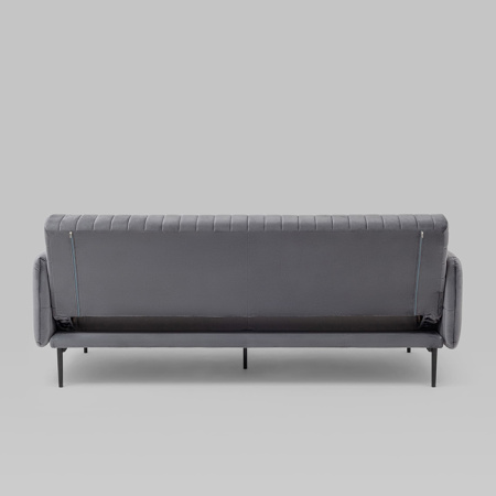 Диван прямой Дрезден велюр серый Stool Group vd-drezden-b27