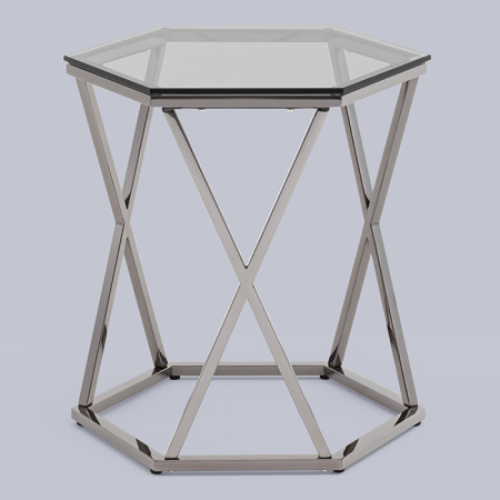 Журнальный столик Круз 48х42 стекло Stool Group EET-187-GM