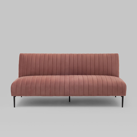 Диван прямой Дрезден велюр пыльно-розовый Stool Group vd-drezden-b15