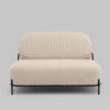 Диван Стоун велюр рельефный молочный Stool Group vd-dv-stone-cl-bone