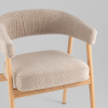 Комплект стульев Zubo бежевый с деревянными ножками (2 шт) Stool Group DM4729-1 OTE-Q-120 FLAXEN X2