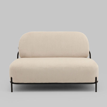 Диван Стоун велюр рельефный молочный Stool Group vd-dv-stone-cl-bone