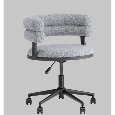 Стул офисный Ponty серый чёрные ножки Stool Group Bebe Office Chair OTE-CL 450 bl.l