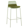 Стул барный Louran с подушкой зелёный Stool Group D-012H-75 green
