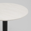 Стол круглый Фризбин D90 Ледяной камень основание черное Stool Group AV 1324-900-K385CB-9005