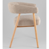 Комплект стульев Zubo бежевый с деревянными ножками (2 шт) Stool Group DM4729-1 OTE-Q-120 FLAXEN X2