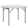 Стол круглый складной Кейт D116 пластиковый белый Stool Group Y116