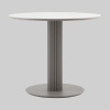 Стол круглый Терралино D90 керамика белый основание латте Stool Group SO 298-86410