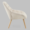 Кресло Олби Страйпс белый Stool Group QH-2805K 263-1 light beige
