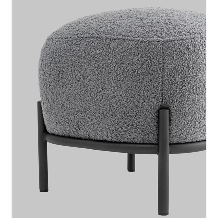 Пуф Стоун букле Fluffy тёмно-серый Stool Group vd-pf-stone-fl-grey