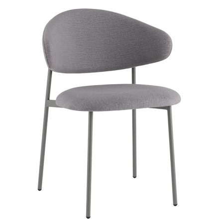 Стул Evan велюр серый каркас серый Stool Group LV-125-E86-7005