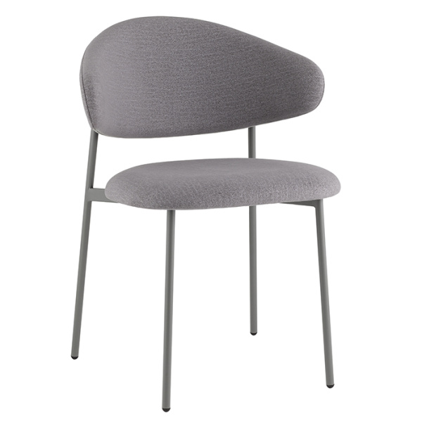Стул Evan велюр серый каркас серый Stool Group LV-125-E86-7005