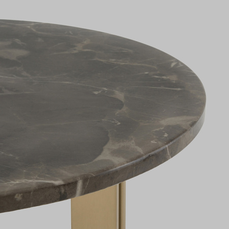 Журнальный столик Кассия D60 темная керамика Stool Group EET-292-BRCGS-brown 5105-9