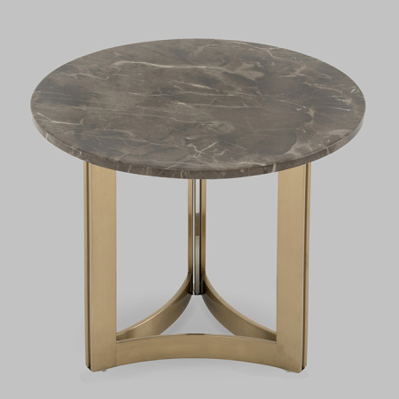 Журнальный столик Кассия D60 темная керамика Stool Group EET-292-BRCGS-brown 5105-9