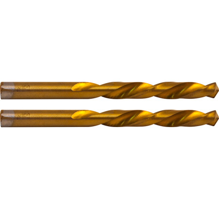 Сверло спиральное по металлу HSS TiN 2 мм (2 шт) Thorvik TDB020NTB