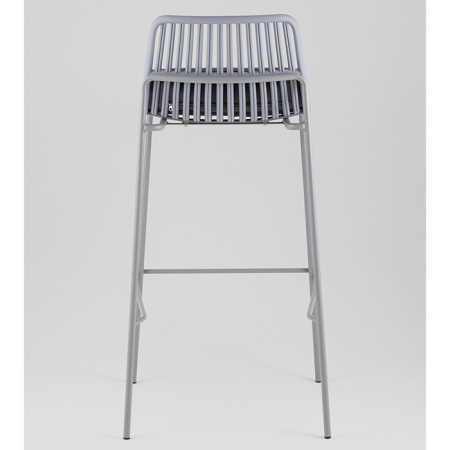 Стул барный Louran с подушкой серый Stool Group D-012H-75 grey