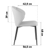 Стул Deia серый экокожа Stool Group DC1151 S301-05 gr.l