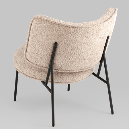 Кресло District Lounge букле капучино Stool Group LV-101-S112-01