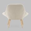 Кресло Олби Страйпс белый Stool Group QH-2805K 263-1 light beige