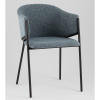 Стул Carmel голубой Stool Group DC-3091 WZ6002-7 black legs