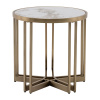 Журнальный столик Алиада D55 светлая керамика Stool Group EET-279-BRCG