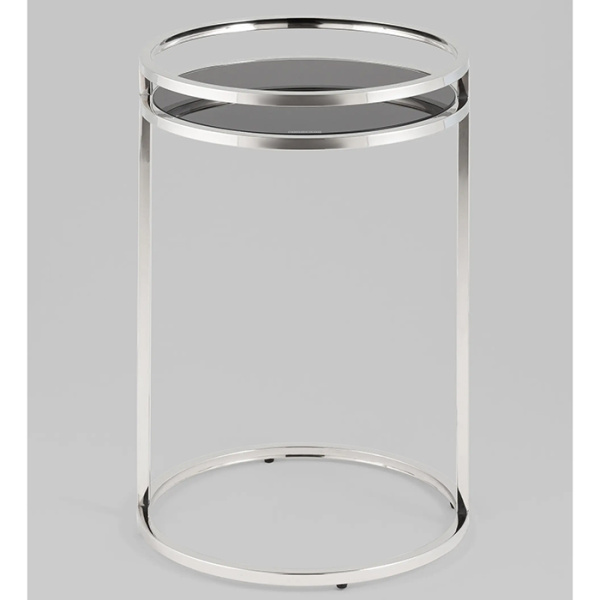 Журнальный столик Гестия 41х60 стекло чёрный Stool Group EET-079