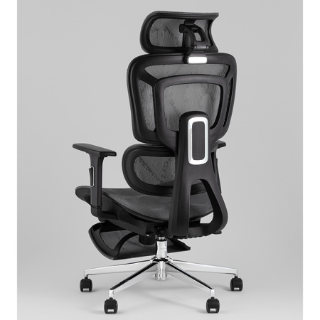 Кресло офисное TopChairs Nimbus серый Stool Group YF-W938A bl.sh. ST982-2 grey