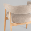 Комплект стульев Zubo бежевый с деревянными ножками (2 шт) Stool Group DM4729-1 OTE-Q-120 FLAXEN X2