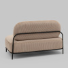 Диван Стоун велюр рельефный бежевый Stool Group vd-dv-stone-cl-cream