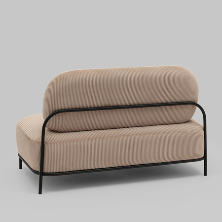 Диван Стоун велюр рельефный бежевый Stool Group vd-dv-stone-cl-cream