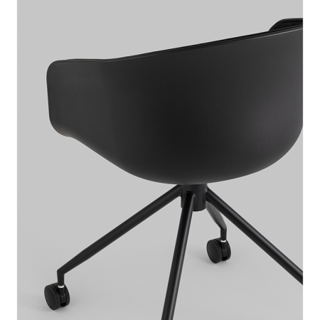 Кресло офисное Libra рогожка чёрный Stool Group SL-7040ZB bl-bl