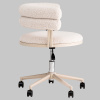 Стул офисный Ponty светло-серый серые ножки Stool Group Bebe Office Chair OTE-CL 113 beig.l