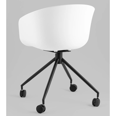 Кресло офисное Libra экокожа чёрный NL Stool Group SL-7040ZB whitePP/black PU
