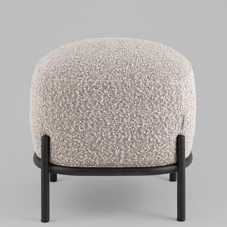 Пуф Стоун букле серо-бежевый Stool Group vd-pf-stone-tr-grey