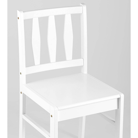 Обеденная группа Ingrid белый массив гевеи Stool Group MH750+MH52088 WX4