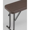 Комплект стола и двух скамеек коричневый Stool Group YX-B113 brown