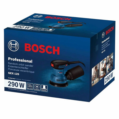 Шлифмашина эксцентриковая GEX 125 Bosch 06013A8020