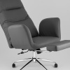 Кресло офисное TopChairs Solid с оттоманкой серый Stool Group DD-004-OT NC grey