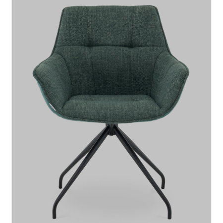 Кресло вращающееся Кимберли рогожка/замша зелёный Stool Group AV 344 W696/K15-K20PM-9005