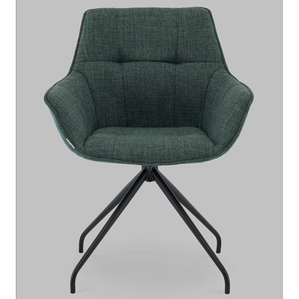 Кресло вращающееся Кимберли рогожка/замша зелёный Stool Group AV 344 W696/K15-K20PM-9005