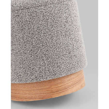 Пуф с ящиком Холли XS букле серый Stool Group 21B810BCB-S BCB-10